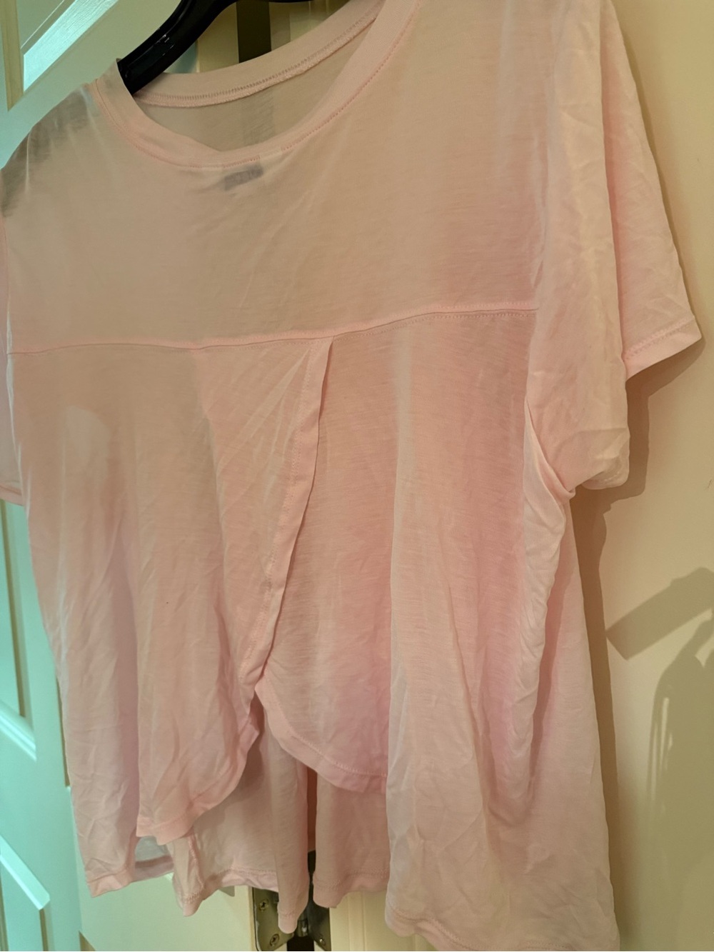 JoyLab Pale Pink Layered Short Sleeve Tee
